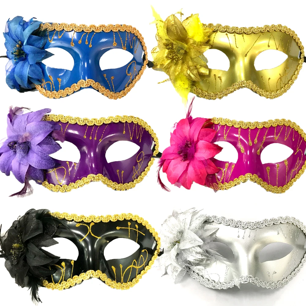 6pcs/lot Feather Flower Mask Masquerade Ball Party Eye Mask Venetian Eye Mask Lady Sexy Mask Multicolor Option
6pcs/lot Feather Flower Mask Masquerade Ball Party Eye Mask Venetian Eye Mask Lady Sexy Mask Multicolor Option