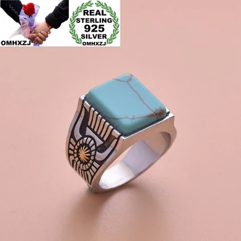 OMHXZJ Wholesale European Fashion Hot Woman Party Birthday Wedding Gift Vintage Square Turquoise 925 Sterling Silver Ring RR1015
OMHXZJ Wholesale European Fashion Hot Woman Party Birthday Wedding Gift Vintage Square Turquoise 925 Sterling Silver Ring RR1015