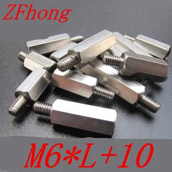 20pcs M6x10/15/20/30/40/50/60+10 Male To Female Stainless steel Hex Standoff spacer coupling screw nut
20pcs M6x10/15/20/30/40/50/60+10 Male To Female Stainless steel Hex Standoff spacer coupling screw nut