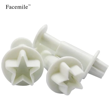 Gift 3pcs Mini Star Fondant Plastic Cake Decorating Plunger Biscuit Cookies Cutter Diy Mold Bakeware Tools
Gift 3pcs Mini Star Fondant Plastic Cake Decorating Plunger Biscuit Cookies Cutter Diy Mold Bakeware Tools