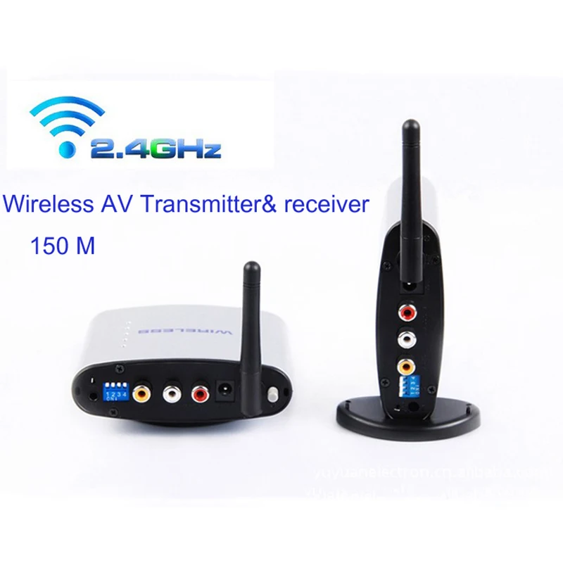 New 150M 2.4G Wireless AV Transmitter Receiver Wireless Sharing Device and IR Remote Extender with Power adapter
New 150M 2.4G Wireless AV Transmitter Receiver Wireless Sharing Device and IR Remote Extender with Power adapter
