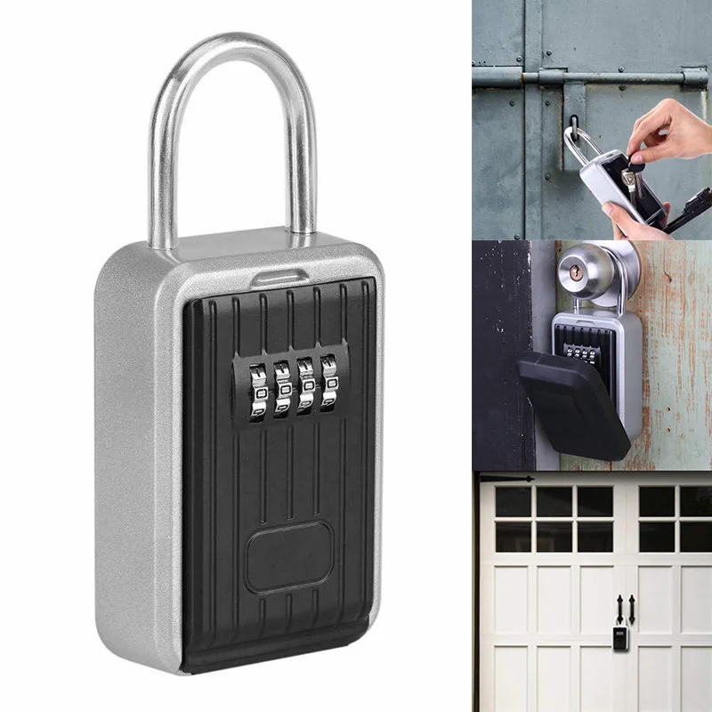 Key Storage Lock Box with 4-Digit Combination Hanging Key Safe Box for Indoor Outdoor XXM8
Key Storage Lock Box with 4-Digit Combination Hanging Key Safe Box for Indoor Outdoor XXM8
