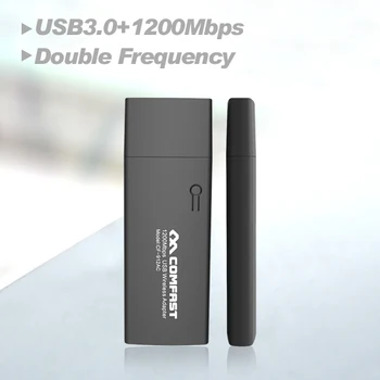 100pcs COMFAST CF-912AC 2.4G/5.8GHz Dual-Band PC WIFI adapter 802.11ac 1200Mbps USB 3.0 Wireless Adapter antenna AP Network Card
100pcs COMFAST CF-912AC 2.4G/5.8GHz Dual-Band PC WIFI adapter 802.11ac 1200Mbps USB 3.0 Wireless Adapter antenna AP Network Card