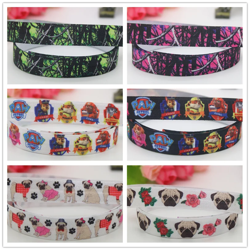 DHK 5/8'' 5yards Fold Elastic FOE camo tree pug bulldog dog printed headband headwear hairband decoration OEM Wholesale C457
DHK 5/8'' 5yards Fold Elastic FOE camo tree pug bulldog dog printed headband headwear hairband decoration OEM Wholesale C457