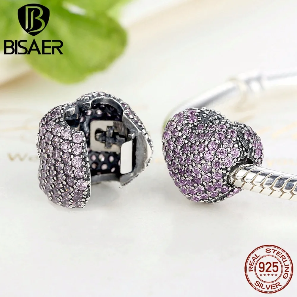 100% 925 Sterling Silver Pave Open My Heart, Pink Clear CZ Clip Charms Fit BISAER Bracelet DIY Jewelry Making EDC065
100% 925 Sterling Silver Pave Open My Heart, Pink Clear CZ Clip Charms Fit BISAER Bracelet DIY Jewelry Making EDC065