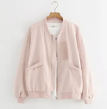 Autumn New Style Little Fresh Stand Collar Tops Student Baseball Jacket Loose Long Sleeve Fashion Women Short Coat Girl Jacket
Autumn New Style Little Fresh Stand Collar Tops Student Baseball Jacket Loose Long Sleeve Fashion Women Short Coat Girl Jacket