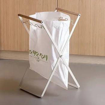Multi-function Foldable Home Storage Holder Rubbish Storage Shelf Dustbin Rack with Hanging Hooks Fold Size 24*3.5*56.4 cm 
Multi-function Foldable Home Storage Holder Rubbish Storage Shelf Dustbin Rack with Hanging Hooks Fold Size 24*3.5*56.4 cm
