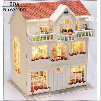 DIY Doll House Dream Fairy Model Building 3D Miniature Handmade Wooden Dollhouse With Furniture and light Toy Christmas Gift
DIY Doll House Dream Fairy Model Building 3D Miniature Handmade Wooden Dollhouse With Furniture and light Toy Christmas Gift