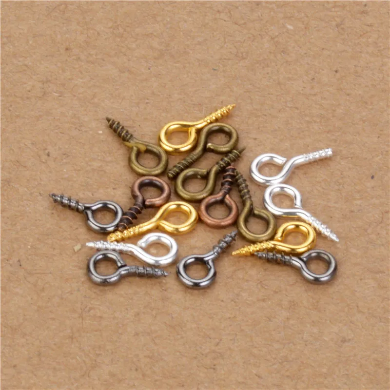 200pcs 6Colors Mixed 4x9mm Metal Small Mini Eye Pins Eyepins Hooks Eyelets Screw Clasps Jewelry Findings Threaded Hardware
200pcs 6Colors Mixed 4x9mm Metal Small Mini Eye Pins Eyepins Hooks Eyelets Screw Clasps Jewelry Findings Threaded Hardware