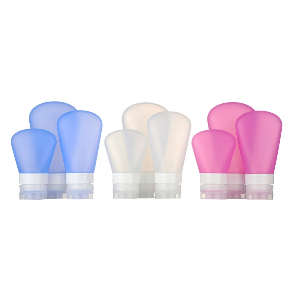 3pcs Set 37/60/89ml Leak-proof Portable Soft Silicone Containers Refillable Bottles Set Travel Containers for Shampoo Cosmetics
3pcs Set 37/60/89ml Leak-proof Portable Soft Silicone Containers Refillable Bottles Set Travel Containers for Shampoo Cosmetics
