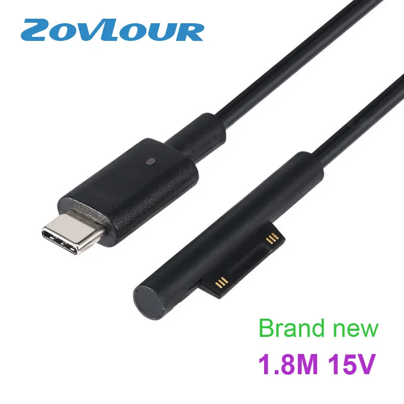 Brand new 1.8M 15V USB TYPE-C PD Connect Fast Charging Cable for Microsoft Surface Book 2 Laptop Pro 6 5 4 3 Go Tablet
Brand new 1.8M 15V USB TYPE-C PD Connect Fast Charging Cable for Microsoft Surface Book 2 Laptop Pro 6 5 4 3 Go Tablet