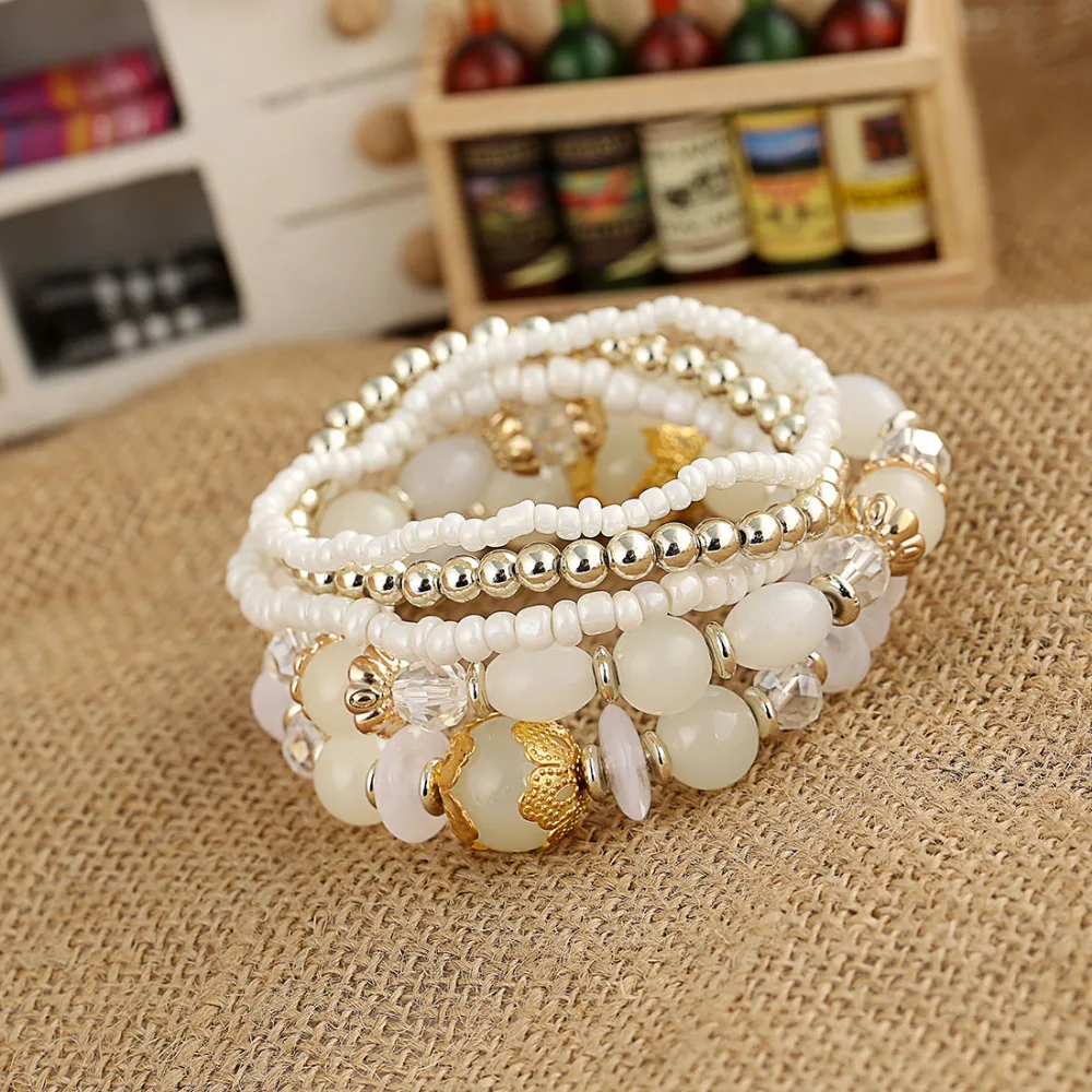 ZOSHI Bohemian Beach style Beige Color Multilayer Beads Tassel Charm Bracelets Bangles For Women Gift Pulseras Mujer Wholesale
ZOSHI Bohemian Beach style Beige Color Multilayer Beads Tassel Charm Bracelets Bangles For Women Gift Pulseras Mujer Wholesale
