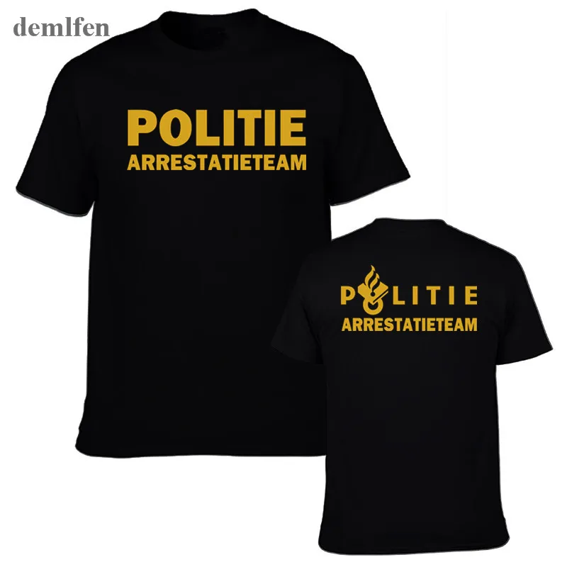 Netherlands Politie Arrestatieteam Police Kaibil Special Swat Unit Force T Shirt Men Fashion Cotton T-Shirts Tees Tops
Netherlands Politie Arrestatieteam Police Kaibil Special Swat Unit Force T Shirt Men Fashion Cotton T-Shirts Tees Tops
