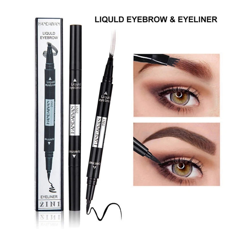 Liquid Eyeliner Pencil Waterproof 2 Head Eye Liner Pen Long Lasting Natural Eyes Makeup Cosmetic 4 Forked Eyebrow Pen
Liquid Eyeliner Pencil Waterproof 2 Head Eye Liner Pen Long Lasting Natural Eyes Makeup Cosmetic 4 Forked Eyebrow Pen