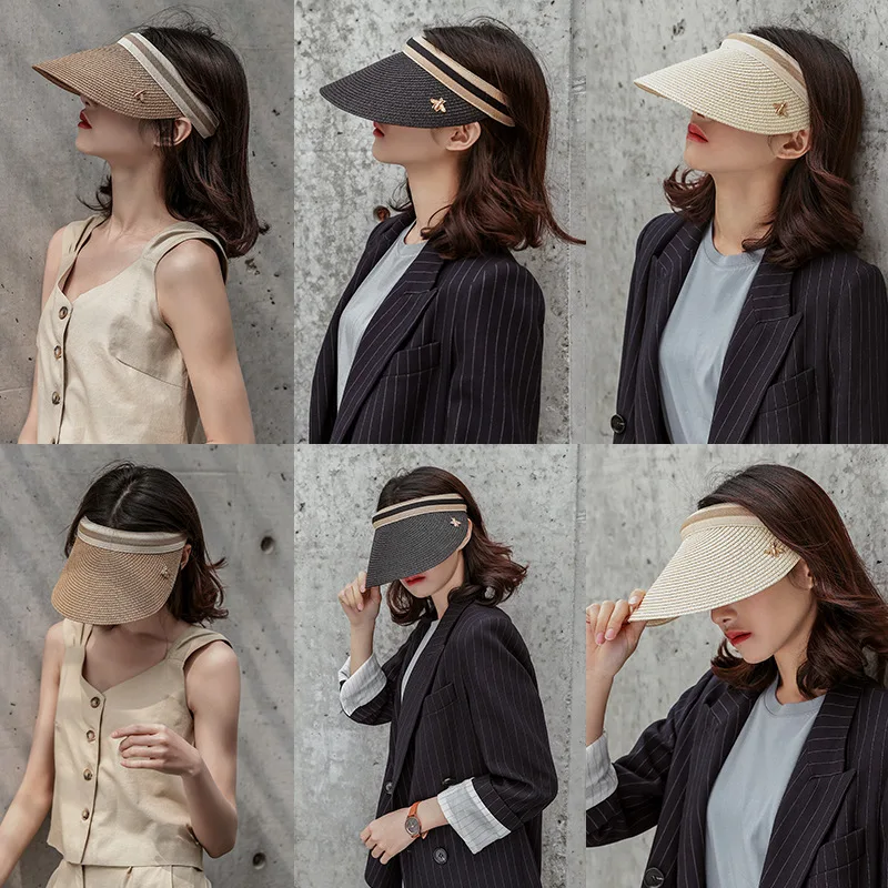 Little bee hair hoop sun cap straw woven empty top duck tongue cap summer sunscreen cap
Little bee hair hoop sun cap straw woven empty top duck tongue cap summer sunscreen cap