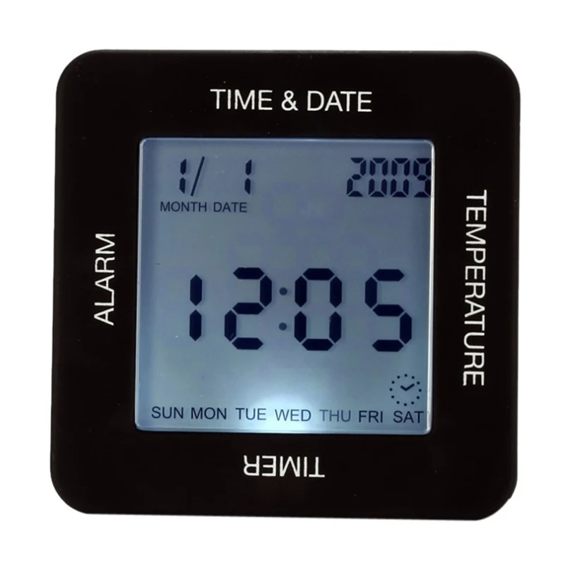 Multifunctional Alarm Clock Large-Screen Rotating sensor Desk Table Clock With Backlight Calendar countdown temperature
Multifunctional Alarm Clock Large-Screen Rotating sensor Desk Table Clock With Backlight Calendar countdown temperature