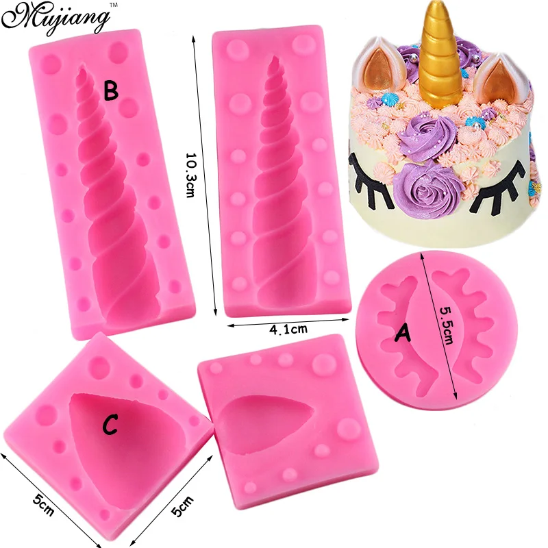 3D Unicornio Ear Eye Silicone Mold Baby Birthday Cake Decorating Tools Unicorn Fondant Chocolate Candy Gumpaste Molds
3D Unicornio Ear Eye Silicone Mold Baby Birthday Cake Decorating Tools Unicorn Fondant Chocolate Candy Gumpaste Molds