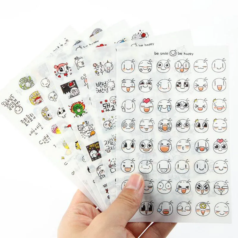 6pc/ Package, New Cute Face Pvc Transparent Sticker/ Student Diy Outdoor Decorative Notebook Glass Sticker Scrapbook Sticker
6pc/ Package, New Cute Face Pvc Transparent Sticker/ Student Diy Outdoor Decorative Notebook Glass Sticker Scrapbook Sticker