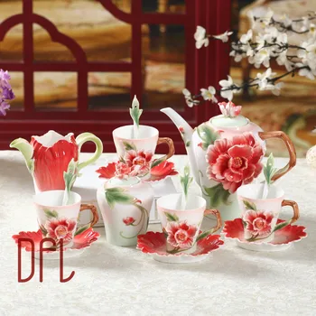 New 3D Penoy Coffee Pot Cup Set With Sugar Milk jug Enamel European High-Grade Bone China Chinese Kung Fu Teapot Mug Set
New 3D Penoy Coffee Pot Cup Set With Sugar Milk jug Enamel European High-Grade Bone China Chinese Kung Fu Teapot Mug Set