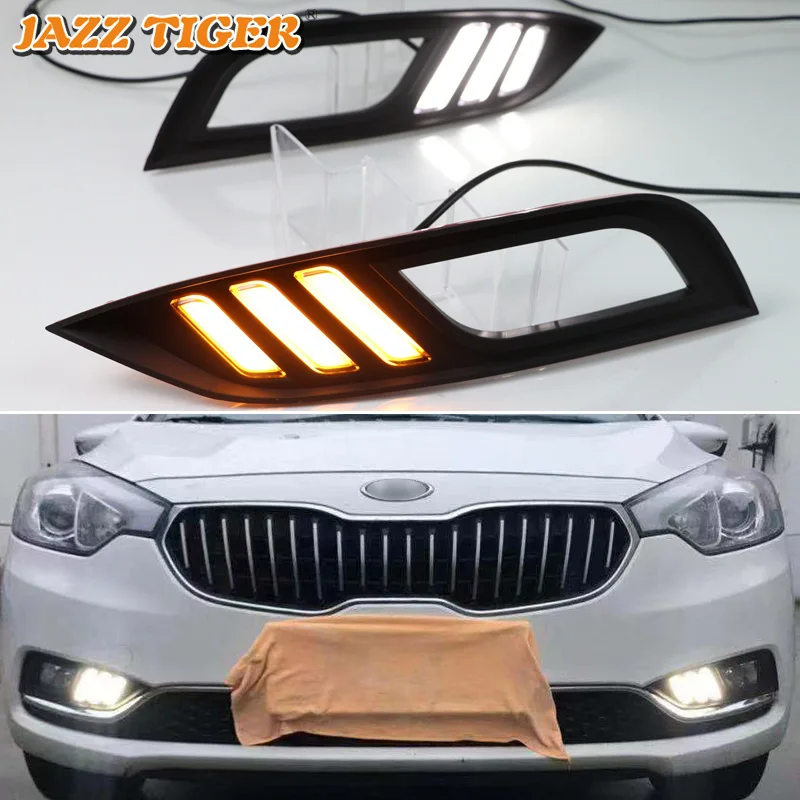 JAZZ TIGER 2PCS Flowing Turn Signal Function 12V Car DRL Lamp LED Daytime Running Light For Kia Cerato K3 2013 2014 2015 2016
JAZZ TIGER 2PCS Flowing Turn Signal Function 12V Car DRL Lamp LED Daytime Running Light For Kia Cerato K3 2013 2014 2015 2016
