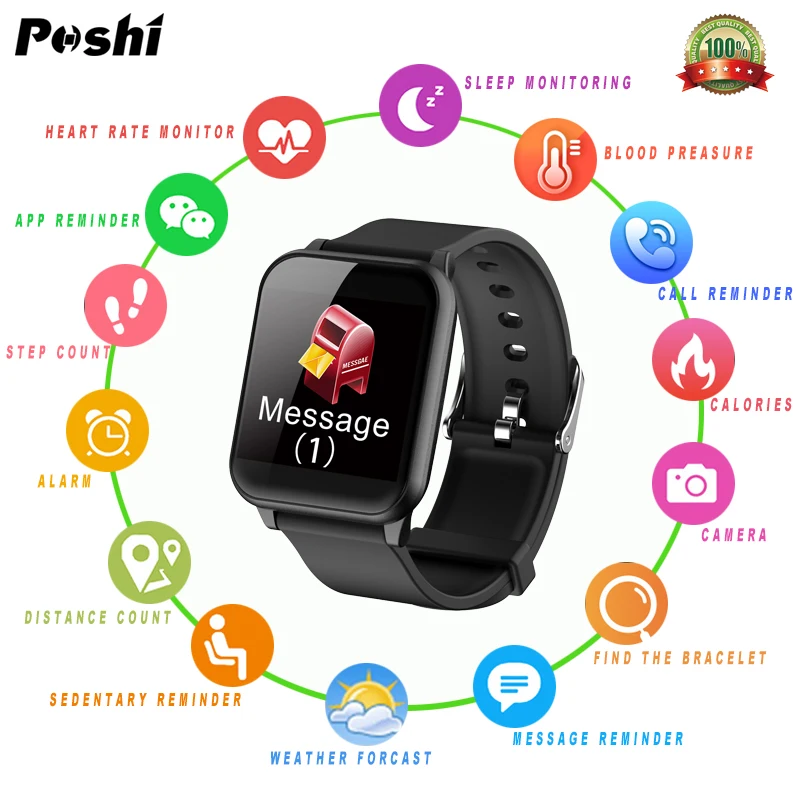 Women Smart Watches Waterproof Sport for Iphone Android Smartwatch Heart Rate Monitor Blood Preasure Functions Men Digital Watch
Women Smart Watches Waterproof Sport for Iphone Android Smartwatch Heart Rate Monitor Blood Preasure Functions Men Digital Watch