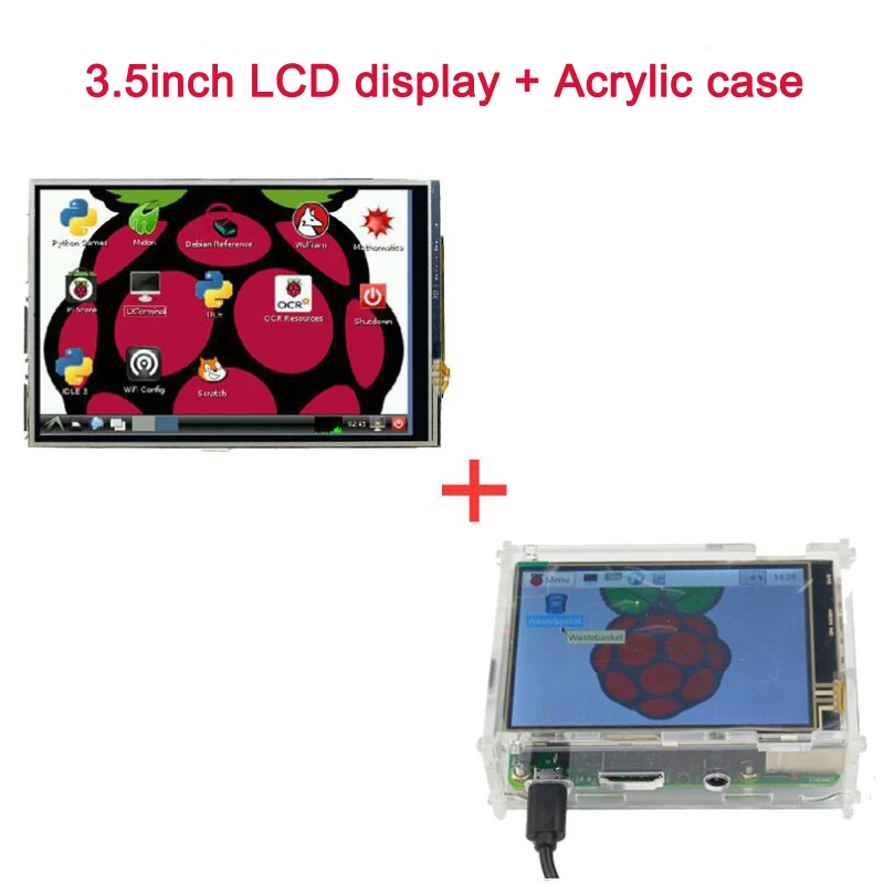 Raspberry Pi LCD Display Module 3.5 inch LCD Touch Screen + Acrylic Case Clear case Support Raspberry Pi 3 Model B+ plus
Raspberry Pi LCD Display Module 3.5 inch LCD Touch Screen + Acrylic Case Clear case Support Raspberry Pi 3 Model B+ plus