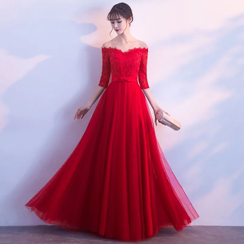 Bride Party Dress Oriental Women Elegant Slim Slash Neck Cheongsam Chinese Style Wedding Long Qipao Luxury Robe Vestido XS-XXXL
Bride Party Dress Oriental Women Elegant Slim Slash Neck Cheongsam Chinese Style Wedding Long Qipao Luxury Robe Vestido XS-XXXL