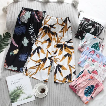 Women's cotton home shorts spring and summer Medium-Long Calf-length cropped pants silk pants thin pajama pants for Women
Women's cotton home shorts spring and summer Medium-Long Calf-length cropped pants silk pants thin pajama pants for Women