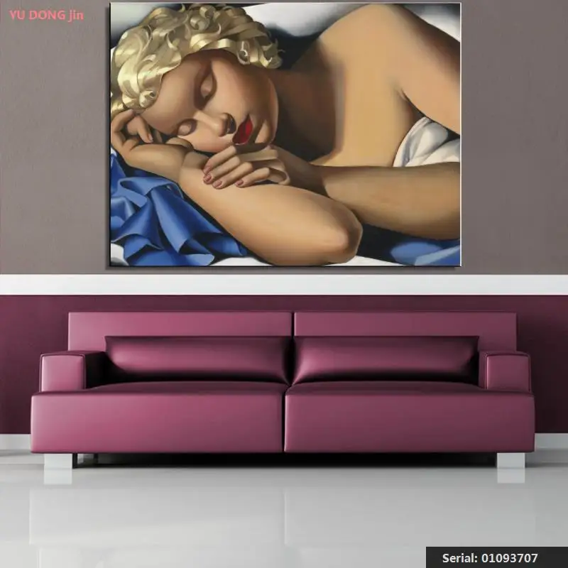 

Tamara de Lempicka Portrait Classical oil Painting Drawing art Spray Unframed Canvas action children brass wine wall01093707