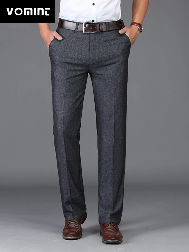 VOMINT 2019 New Fashion Mens Casual suit Pants Elastic Slim Straight pants Suit formal Business quality Trousers Male MS9801
VOMINT 2019 New Fashion Mens Casual suit Pants Elastic Slim Straight pants Suit formal Business quality Trousers Male MS9801