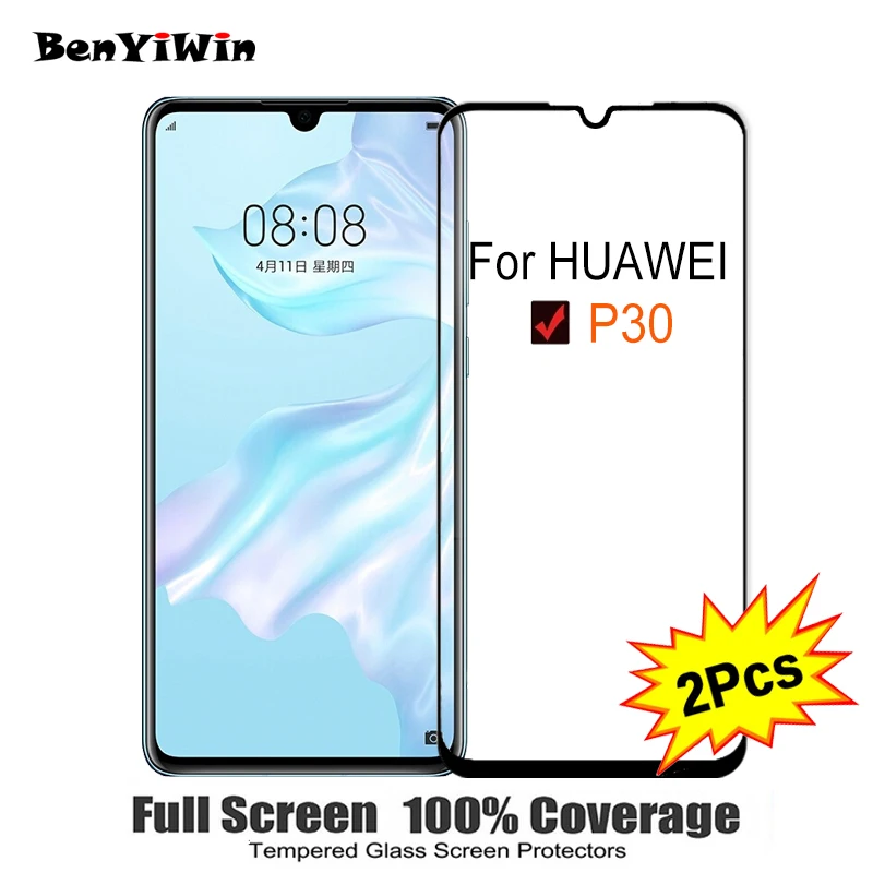 2PCS Full Cover Screen Protector Tempered Glass For Huawei P30 6.10" 9H Protective glass For P 30 p30 ELE L09 ele L29 Film Case
2PCS Full Cover Screen Protector Tempered Glass For Huawei P30 6.10" 9H Protective glass For P 30 p30 ELE L09 ele L29 Film Case
