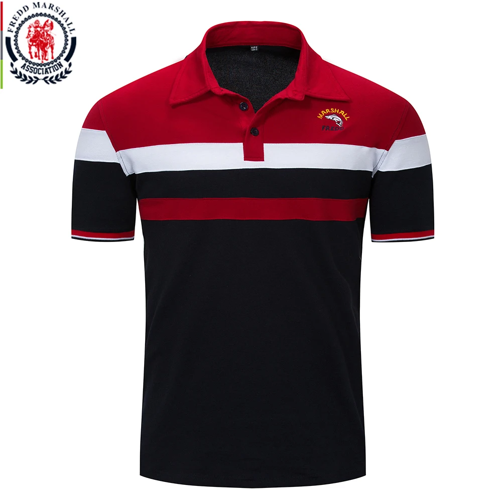 Fredd Marshall Summer New 2018 Polo Shirt Men Shark Embroidery Business Casual Polos Homme Short Sleeve Striped Polo Shirt FM033
Fredd Marshall Summer New 2018 Polo Shirt Men Shark Embroidery Business Casual Polos Homme Short Sleeve Striped Polo Shirt FM033
