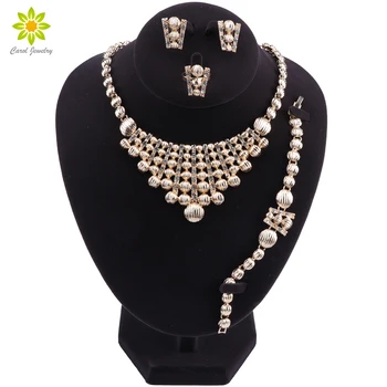 African Dubai Jewelry Sets For Ladies Women Nigerian Beads Necklace Earrings Jewelry Set Wedding Gold/Silver Color Jewellery Set
African Dubai Jewelry Sets For Ladies Women Nigerian Beads Necklace Earrings Jewelry Set Wedding Gold/Silver Color Jewellery Set