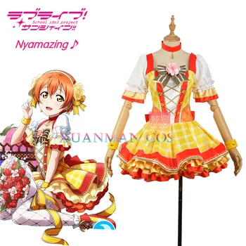 Love Live Rin Hoshizora Cosplay Costume Custom Made Bouquet Flowers Awakening Yellow Plaid Dress Woman Party Dress Skirt Adult
Love Live Rin Hoshizora Cosplay Costume Custom Made Bouquet Flowers Awakening Yellow Plaid Dress Woman Party Dress Skirt Adult