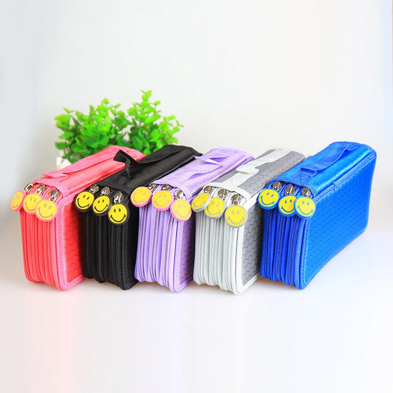 3 layer capacity Pencil bag fold pencil case Colorful Kawaii pen pencil box stationery Oxford cloth Smiley zipper creative
3 layer capacity Pencil bag fold pencil case Colorful Kawaii pen pencil box stationery Oxford cloth Smiley zipper creative