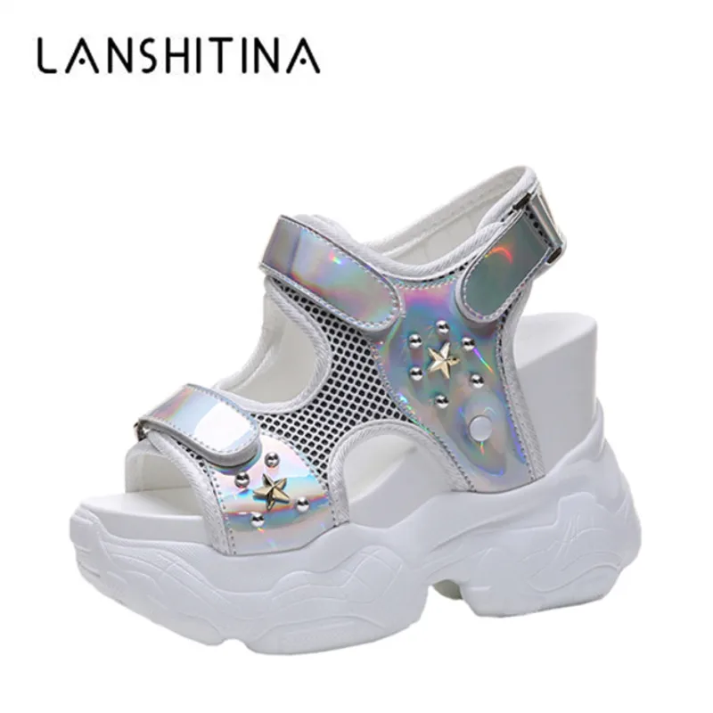 Women Sandals 2019 New Summer High Platform Wedge Sneakers 11.5CM High Heels Peep Toe Sandals Woman Thick Bottom Beach Slippers
Women Sandals 2019 New Summer High Platform Wedge Sneakers 11.5CM High Heels Peep Toe Sandals Woman Thick Bottom Beach Slippers