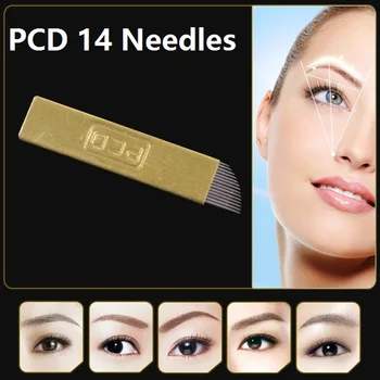 100pcs PCD 14 Pin Permanent Eyebrow Makeup Blades Tattoo Manual Needle For Microblading Pen Machine 3D Eyebrow Microblading
100pcs PCD 14 Pin Permanent Eyebrow Makeup Blades Tattoo Manual Needle For Microblading Pen Machine 3D Eyebrow Microblading