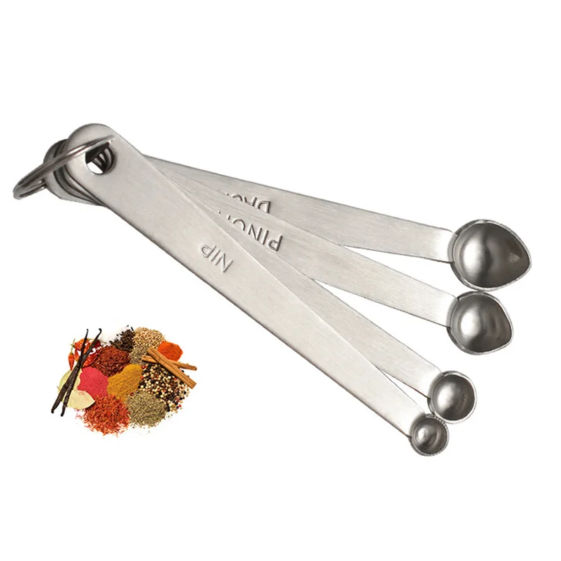 4PCS/set Seasoning spoons Diameter0.9/1/1.3/1.5cm Unique Peach Shape Head Cooking Spice Spoons 4sizes Baking Measuring spoon
4PCS/set Seasoning spoons Diameter0.9/1/1.3/1.5cm Unique Peach Shape Head Cooking Spice Spoons 4sizes Baking Measuring spoon
