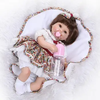 42cm Soft Body Silicone Reborn Baby Doll Princess Girl Toy For NewBorn Girl Baby Birthday Gift Child Bedtime Early Education toy
42cm Soft Body Silicone Reborn Baby Doll Princess Girl Toy For NewBorn Girl Baby Birthday Gift Child Bedtime Early Education toy