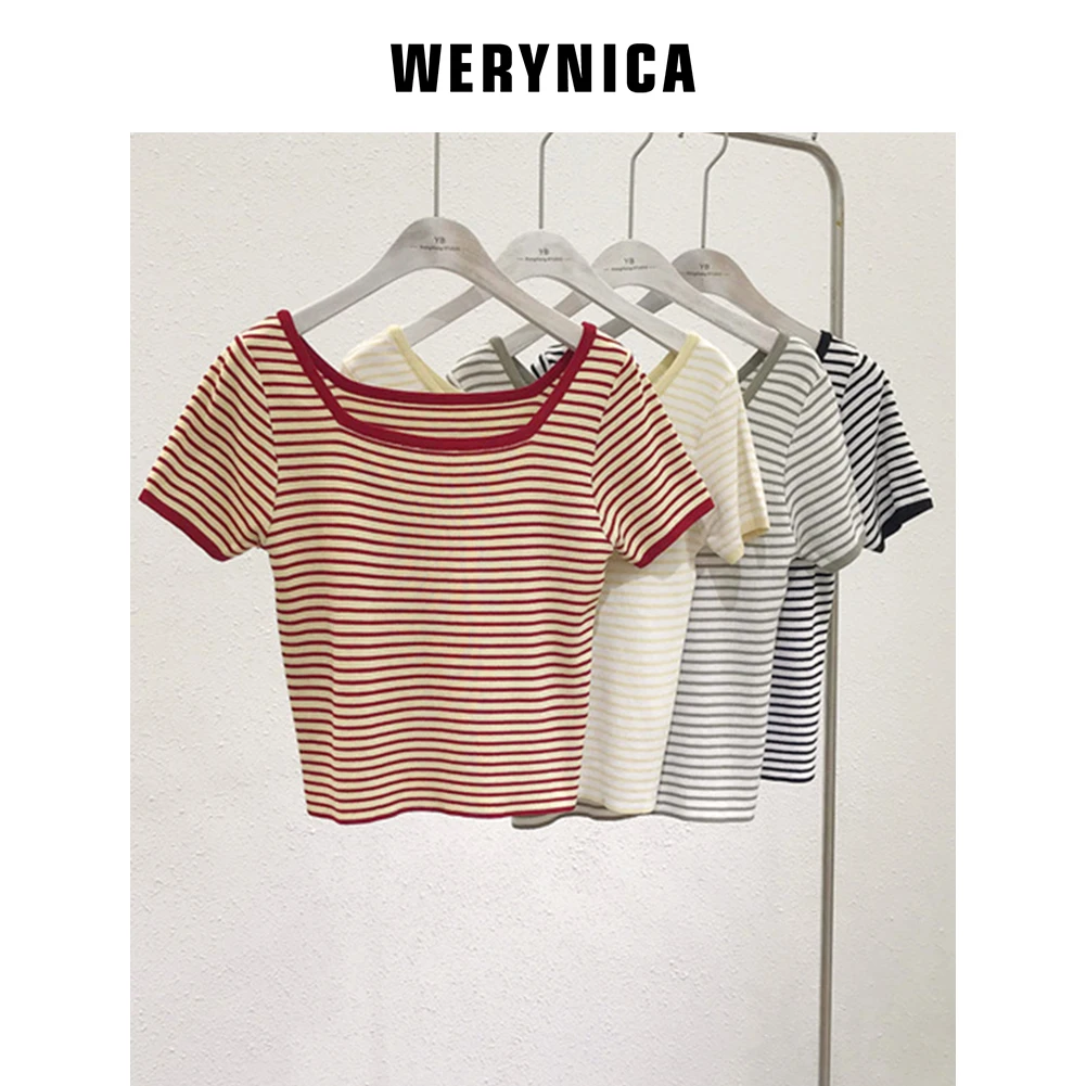 Werynica 2019 women tshirt o-neck Vintage Stripped T Shirt New Fashion Clothes for Women Summer Tops Tshirt Harajuku Streetwear
Werynica 2019 women tshirt o-neck Vintage Stripped T Shirt New Fashion Clothes for Women Summer Tops Tshirt Harajuku Streetwear