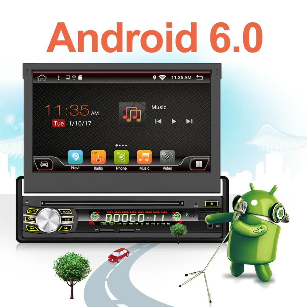 Android 6.01din Car Radio Autoradio GPS Bluetooth Car Stereo 7" HD Car Player In-Dash Car Stereo FM USB SD With Rear View Camera
Android 6.01din Car Radio Autoradio GPS Bluetooth Car Stereo 7" HD Car Player In-Dash Car Stereo FM USB SD With Rear View Camera