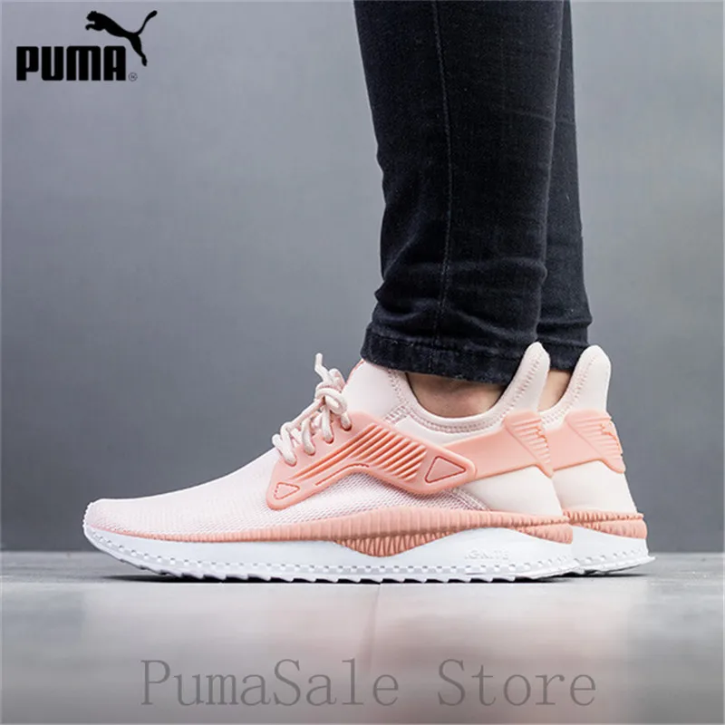 

Original Puma Tsugi Cage Women's Shoes 365962 03 Pink Mesh Breathable Sock Shoes Women Sneakers Knit Badminton Shoes EUR36-39