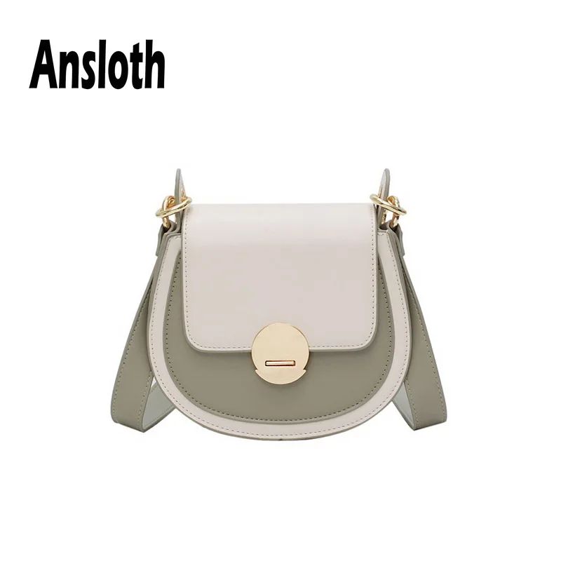 Ansloth Panelled Saddle Bag Women PU Leather Summer Bag Ladies Fashion Buckle Crossbody Bag Female Small Shoulder Bag HPS559
Ansloth Panelled Saddle Bag Women PU Leather Summer Bag Ladies Fashion Buckle Crossbody Bag Female Small Shoulder Bag HPS559