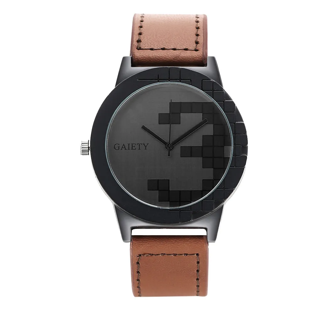 2019 Men's Leather Watch #G005 Simple Geometric Square Stamp Black Alloy Dial Fashion Quartz Wrist Watch Gift montre homme a65
2019 Men's Leather Watch #G005 Simple Geometric Square Stamp Black Alloy Dial Fashion Quartz Wrist Watch Gift montre homme a65