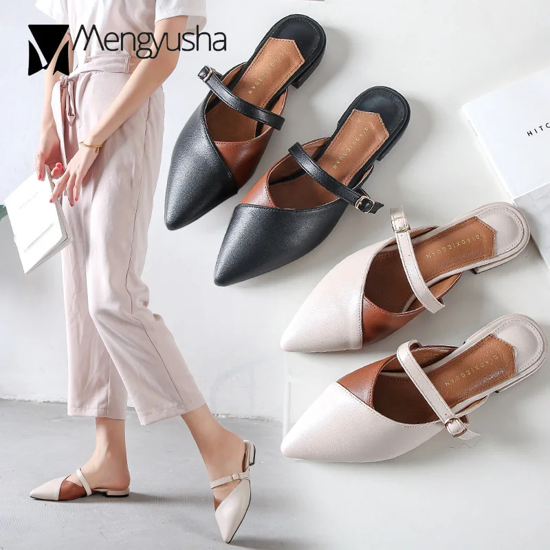 Closed pointed toe slides ladies concise patchwork babouche mujer 2018 summer all-match slippers woman sandals size 35-41 shoes
Closed pointed toe slides ladies concise patchwork babouche mujer 2018 summer all-match slippers woman sandals size 35-41 shoes