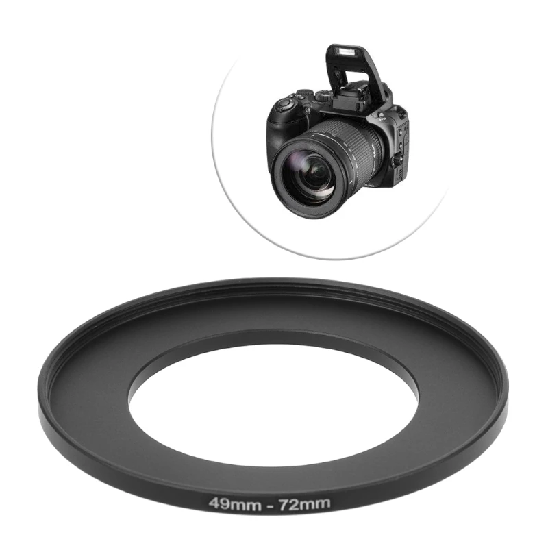 49mm To 72mm Metal Step Up Rings Lens Adapter Filter Camera Tool Accessories