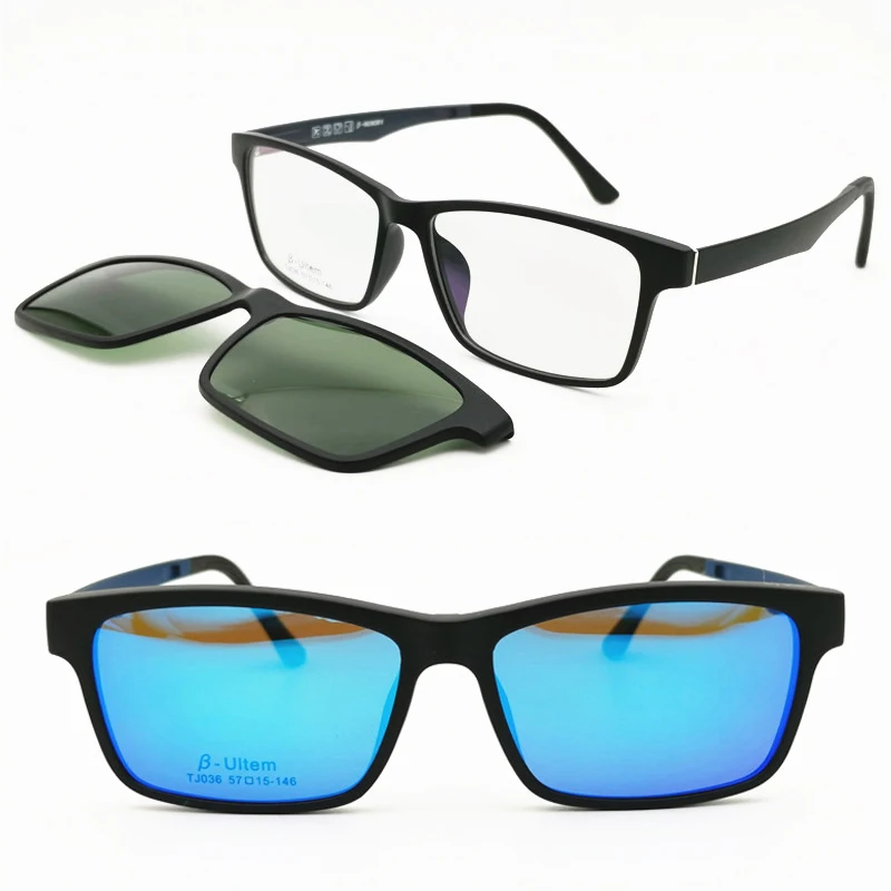 ULTEM rectangle shape optical eyeglasses frame with clip on polarized oversized myopia Hyperopia sunglasses for men 036
ULTEM rectangle shape optical eyeglasses frame with clip on polarized oversized myopia Hyperopia sunglasses for men 036