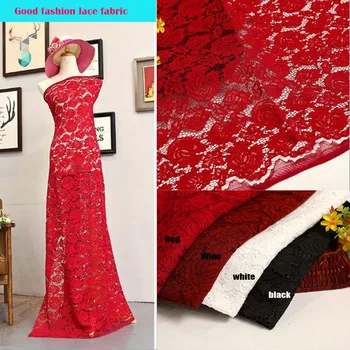 Wide 145cm Fashion Lace Fabric Sexy Hollow Cotton/Polyester Fabric Lace Quilting patchwork Sewing Material DIY Wedding Dress
Wide 145cm Fashion Lace Fabric Sexy Hollow Cotton/Polyester Fabric Lace Quilting patchwork Sewing Material DIY Wedding Dress