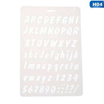 1pcs Alphabet Number Plant Hollow Stencils Ruler For Painting Drawing Plastic Template DIY Scrapbooking Craft Card
1pcs Alphabet Number Plant Hollow Stencils Ruler For Painting Drawing Plastic Template DIY Scrapbooking Craft Card
