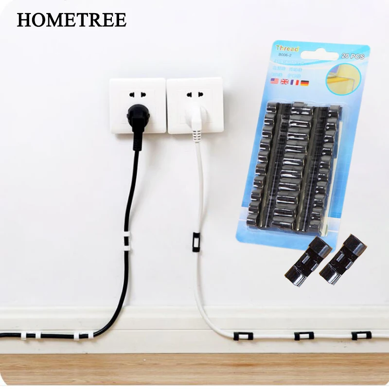 HOMETREE 20Pcs Self-Adhes Wire Organizer Holder Fixed Clamp Line Card Subnet Line Storage Data Line Fixed Line Finishing H857
HOMETREE 20Pcs Self-Adhes Wire Organizer Holder Fixed Clamp Line Card Subnet Line Storage Data Line Fixed Line Finishing H857